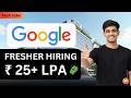 Google Hiring Freshers 🔥 Web Application Engineer + MERN Intern Jobs | Apply Now