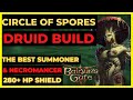 BG3 - CIRCLE OF SPORES Druid BUILD: The BEST SUMMONER/NECROMANCER - TACTICIAN READY