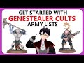 Six 1000 points Genestealer Cult army lists for Beginners (all detachments)