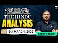 The Hindu Newspaper Analysis | 05th March, 2026 | UPSC Current Affairs Today | Shyam Sir