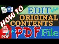 HOW TO Edit PDF File | Document, Text, Image | Word | LibreOffice | Batacnology