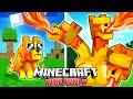 I Survived 100 DAYS as a FIRE WOLF in HARDCORE Minecraft!