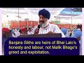 You Are Heirs of Bhai Lalo, Not Malik Bhago - Sardar Jeevan Singh Tells Banjara Sikhs