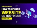 How to upload website full backup in hostinger with hindi language | Hellotechindia