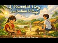 “A Peaceful Day in an Indian Village | Cozy Ghibli-Style Journey | Relaxing Cinematic Animation”