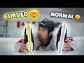 I've never seen anything like THIS before! (Curved Skate Blade Test)