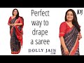Learn the Perfect Way to Drape a Saree in Nivi Style | Dolly Jain Saree Draping |  उल्टा पल्ला