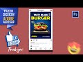 Burger restaurant banner design in photoshop cc 2020 | Food Banner for Social Media