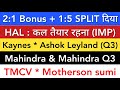 KAYNES TECHNOLOGY 💥 ASHOK LEYLAND Q3 | MAHINDRA | MOTHERSON SUMI | TMCV | HAL SHARE LATEST NEWS