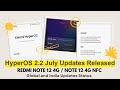 Redmi Note 12 4G / NFC HyperOS 2.2 Global and India Update Status, OS2.0.203.0 Released