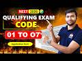 NEET 2026 Qualifying Exam Code 01 to 07 Explained | Which Code to Fill in Application Form #neet2026