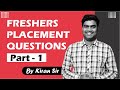 FRESHERS - Placement Questions | Episode 1| Core Java | Java Interview Questions | #kiransir