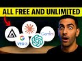 Every Paid AI - Now FREE \u0026 UNLIMITED (100% Legal)