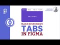 Make Responsive Tabs with Figma Auto Layout | Figma Tutorial