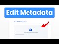 how to edit metadata of pdf|how to change metadata on pdf|how to edit pdf properties