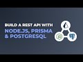 REST API with Node.js, Prisma and PostgreSQL.