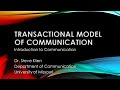 The Transactional Model of Communication