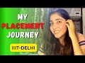My Placement Journey | IIIT DELHI