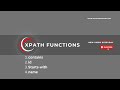 Xpath Functions - Contains