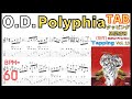 OD Guitar Tutorial | Slowed Down Polyphia with Tablature (Tempo 60)