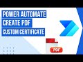 Power Automate   Create PDF