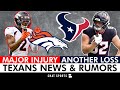 The Broncos Just Got AWFUL News For NFL Week 9 + Browns STEAL Texans Tight End | NFL Trade Rumors