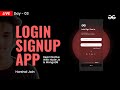 Login Signup App in React Native with Nodejs and MongoDB ( Day - 3 ) | React Native Projects