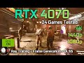 RTX 4070 Tested in 24 Games - 1440p | 1080p | 4K - DLSS/DLAA - Frame Generation - Ray Tracing