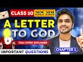 A Letter to God | Class 10 In English | Full Chapter | Summary/Question And Answer/Explanation