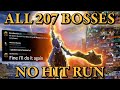 Elden Ring All 207 Bosses (+DLC) No Hit Run (World's First)
