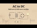 How to convert AC to DC | half-wave and full-wave rectifier circuit explained |