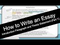 How to Write an Essay: Introduction Paragraph  (with Worksheet)
