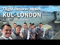 Flight Review KUL to LHR Malaysia Airline MH04 in Economy Class  Extra Legroom