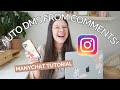 Automatically DM someone who comments on your Instagram post with Manychat! *full tutorial*