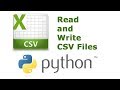 How to read and write CSV files using Python