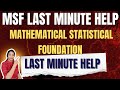 MSF Last Minute Help for JNTUH | DAMSURE Questions | R22 \u0026 R18 Most Expected Questions