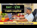 📊 Day 1 : 1 Lakh Capital for 30 Days