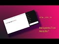 Responsive Header Tutorial: HTML, CSS \u0026 JS for Beginners