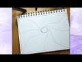 Line Illusion #2 / 3D Abstract pattern / Spiral Drawing / Satisfying / Art Therapy