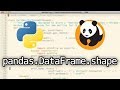 Pandas shape Python tutorial: pandas.Dataframe.shape