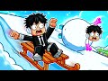 DRAW a SLED and Slide DOWNHILL inRoblox...