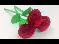 How to Make Small Rose Flower with Paper | Easy Paper Roses Flowers Step by Step | DIY Rose Of Paper