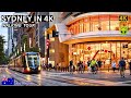 Sydney CBD Walk | Relaxing Evening Walk Around City Centre | 4K 60FPS