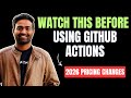 GitHub Actions 2026 pricing changes