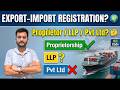 what type of company registration for export business | By Rajnish Sir | CIES