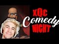 xQc Plays Comedy Night with Moxy and Viewers | with Chat