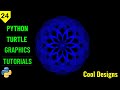 Awesome Designs with Python Turtle | python turtle graphics tutorial #24 | python graphics