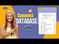 How to Connect PHP File to MySQL Database using phpMyAdmin | CRUD Operations