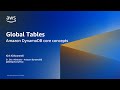 Global tables for inter-Regional replication - Amazon DynamoDB Core Concepts | Amazon Web Services