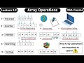 Array Operations in Data Structure - DSA Course - Coding With Clicks